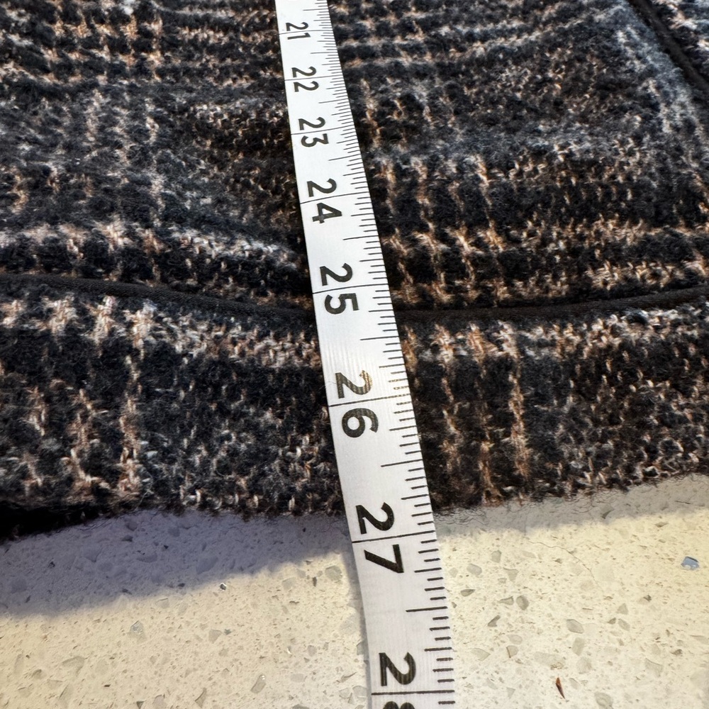 Dea Kudibal Gwyneth Collarless Wool Blend Plaid Jacket Danish Designer Small - Picture 10 of 12